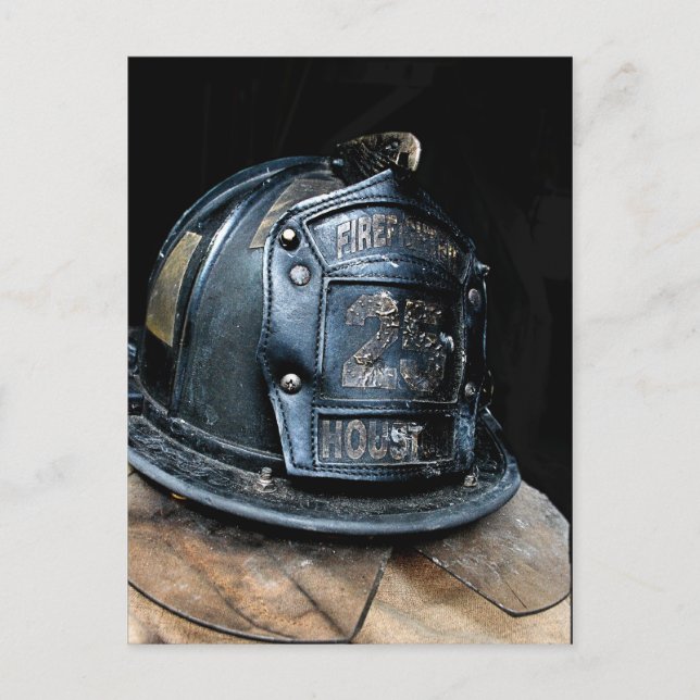 Houston Fire Fighter Postcard (Front)