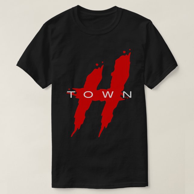 Houston  HTown Hustle Town The H Houston Texas  T-Shirt (Design Front)