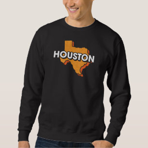 Houston Map Design for proud Houstonian Sweatshirt