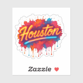 Houston Neon Street-Art Glow