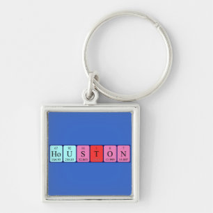 Houston periodic table name keyring