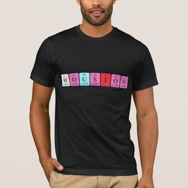 Houston periodic table name shirt (Front)