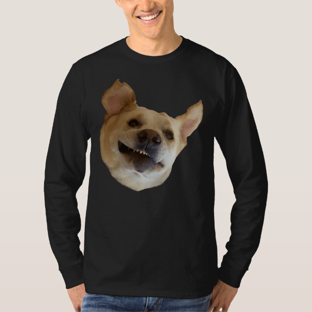 Houston Photo Yellow Lab Derp Face T-Shirt (Front)