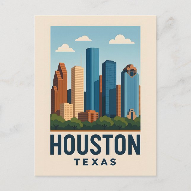HOUSTON Postcard  (Front)