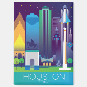 Houston Refrigerator Magnet