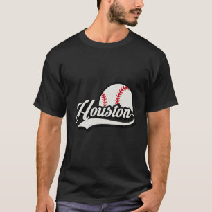 Houston Retro Baseball Lovers Fans Gift Men Women  T-Shirt
