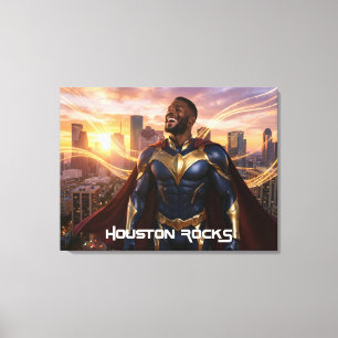 HOUSTON ROCKS - TEXAS CANVAS PRINT