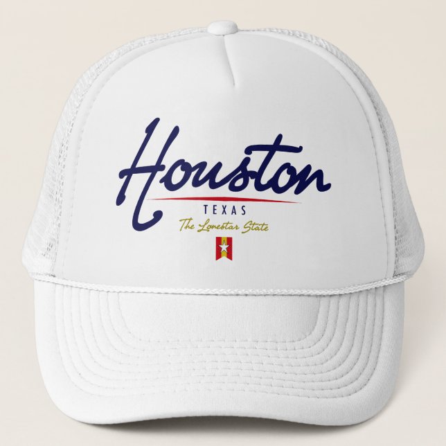 Houston Script Trucker Hat (Front)