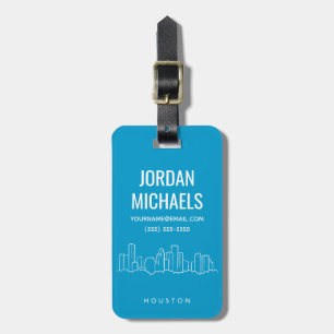 Houston Skyline Luggage Tag