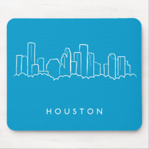Houston Skyline Mouse Pad