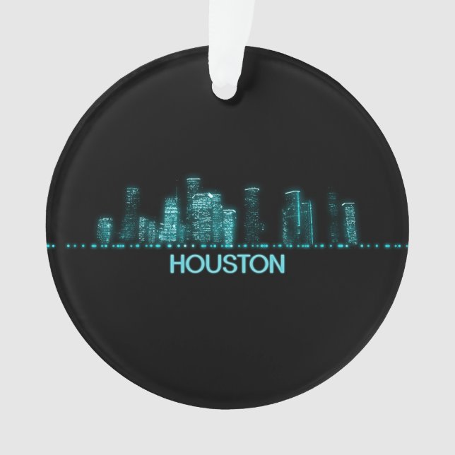 Houston Skyline Ornament (Front)