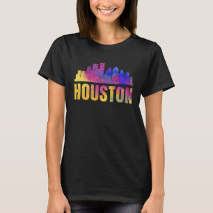 Houston Skyline Texas City H Town TX USA State Ame T-Shirt