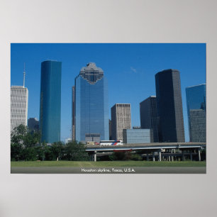 Houston skyline, Texas, U.S.A. Poster