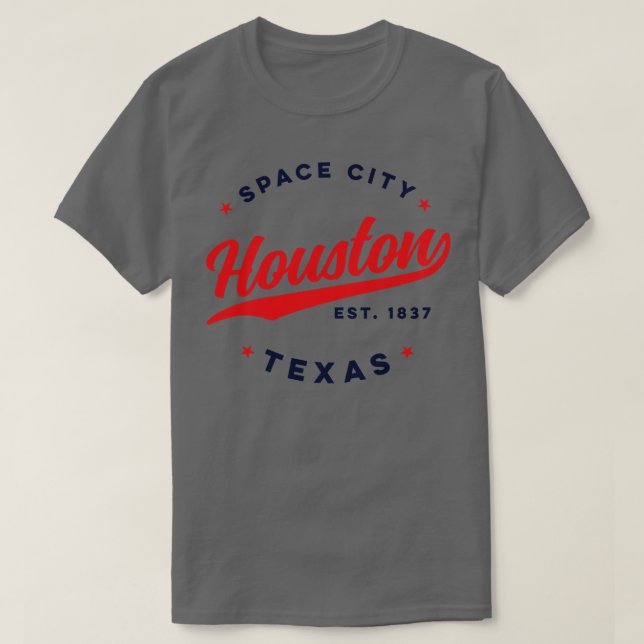 Houston Space City Texas Vintage USA T-Shirt (Design Front)