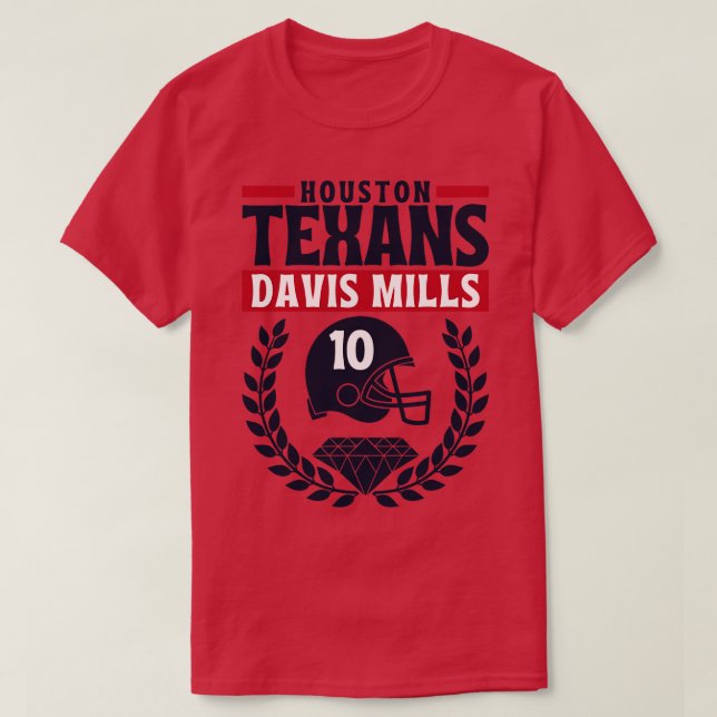 Houston Texans Davis Mills 10 American T-Shirt (Design Front)