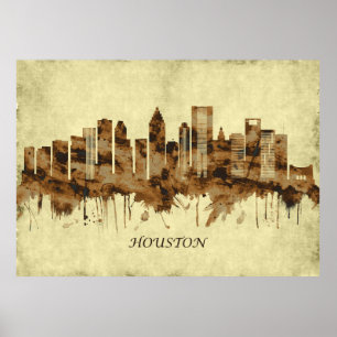 Houston Texas Cityscape Poster