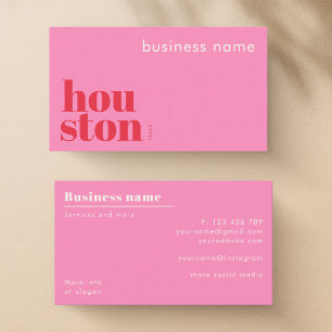 Houston Texas company Business Card