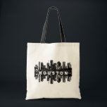 Houston, Texas in black ink Tote Bag<br><div class="desc">This street-style artwork features Houston,  Texas in black ink with a reflection.</div>
