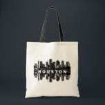 Houston, Texas in black ink Tote Bag<br><div class="desc">This street-style artwork features Houston,  Texas in black ink with a reflection.</div>