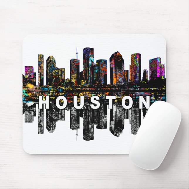 Houston, Texas in graffiti  Mouse Pad (With Mouse)