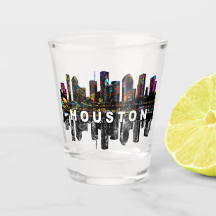 Houston Texas in graffiti  Shot Glass