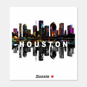 Houston, Texas in graffiti Sticker