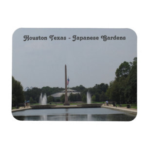 Houston Texas - Japanese Gardens - Flexible Photo  Magnet