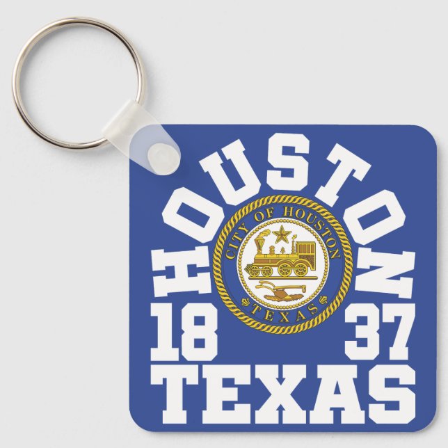 Houston,Texas Key Ring (Front)