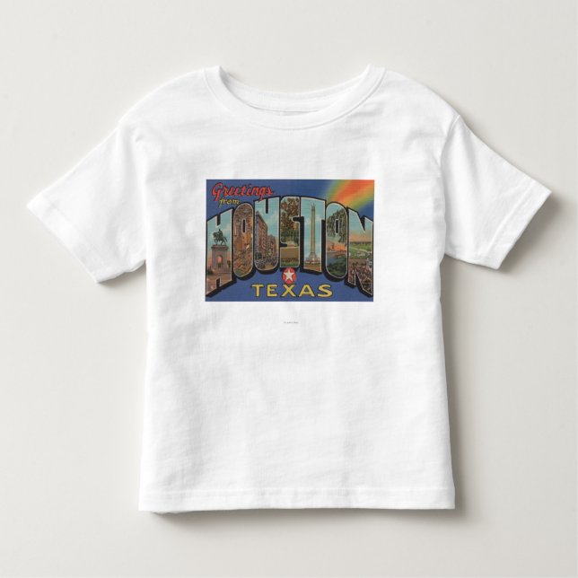 Houston, Texas - Large Letter Scenes 3 Toddler T-Shirt (Front)