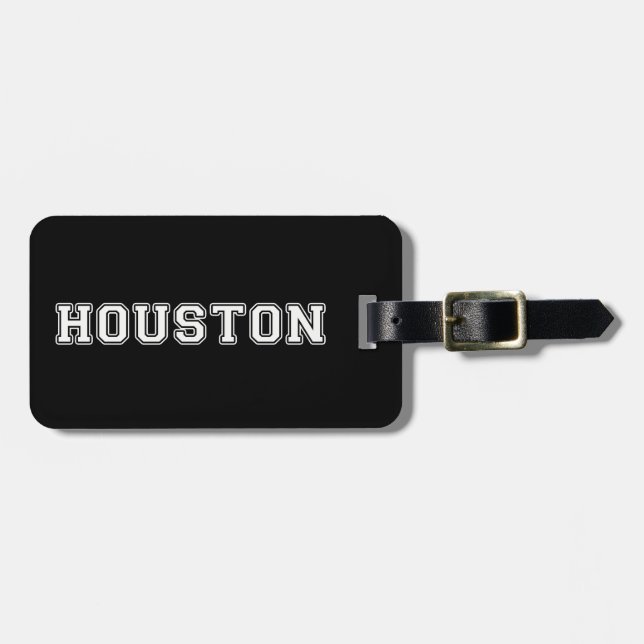 Houston Texas Luggage Tag (Front Horizontal)