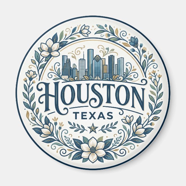 Houston Texas Magnet (Front)