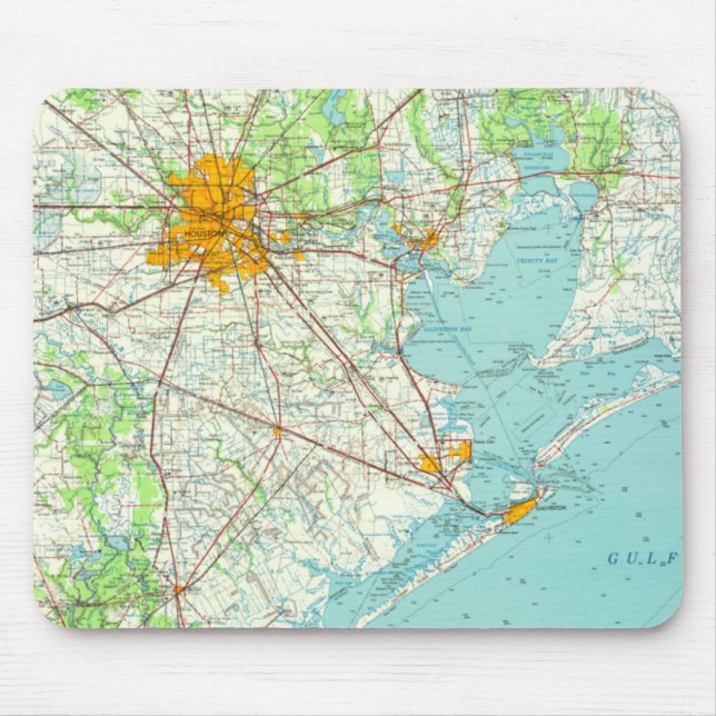 Houston Texas Mouse Pad (Front)