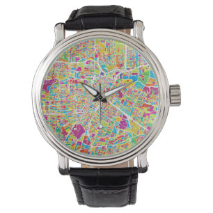 Houston, Texas Neon Map Watch