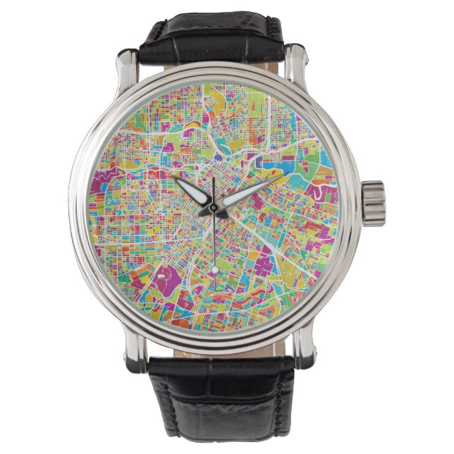 Houston, Texas | Neon Map Watch (Front)