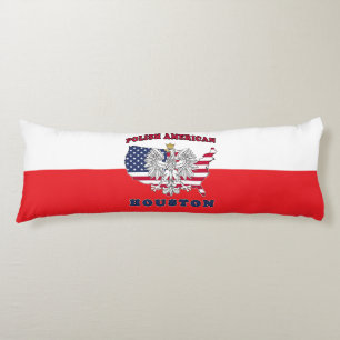 Houston Texas Polish American Body Cushion