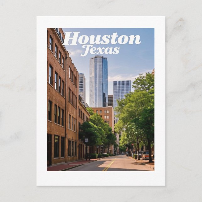 Houston Texas Postcard (Front)