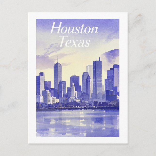 Houston Texas Postcard (Front)