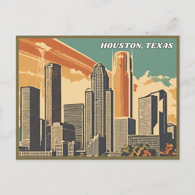 Houston, Texas Postcard (Front)
