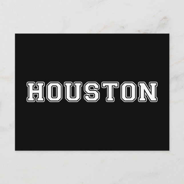 Houston Texas Postcard (Front)