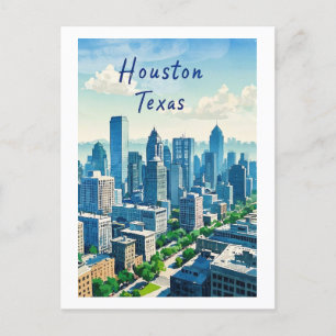 Houston Texas Postcard