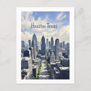 Houston Texas Postcard