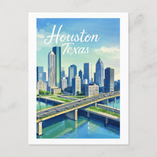 Houston Texas Postcard