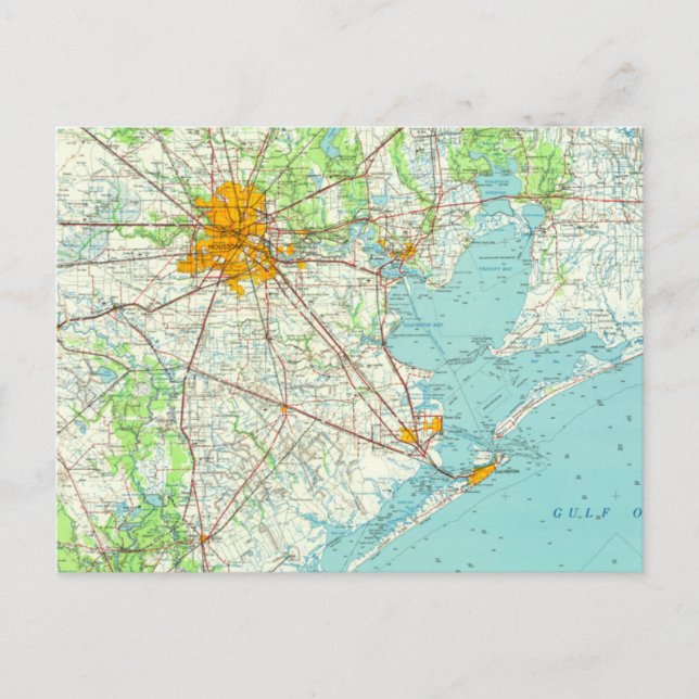 Houston Texas postcard (Front)
