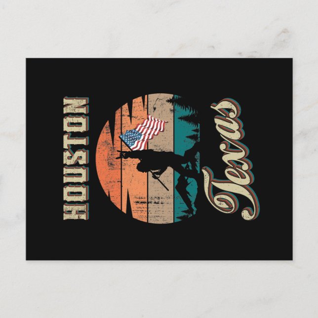 Houston Texas Postcard (Front)