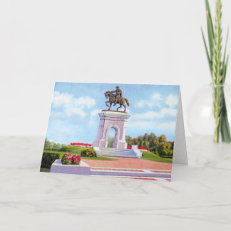 Houston Texas Sam Houston Monument Card