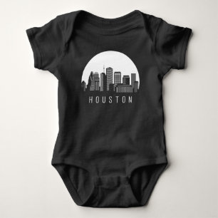 Houston Texas Skyline Baby Bodysuit