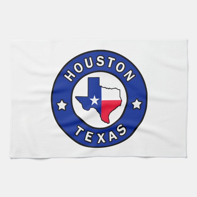Houston Texas Tea Towel (Horizontal)