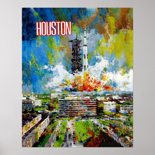 Houston, Texas travel poster (Front)