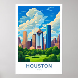 Houston Texas Travel Print