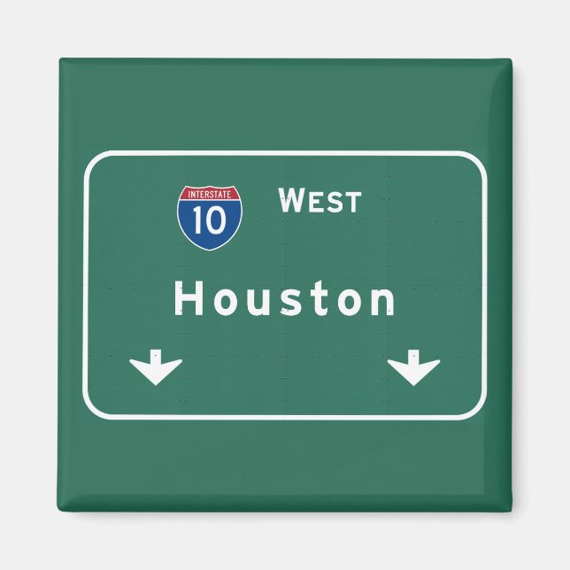 Houston Texas tx Interstate Highway Freeway Road : Magnet (Front)